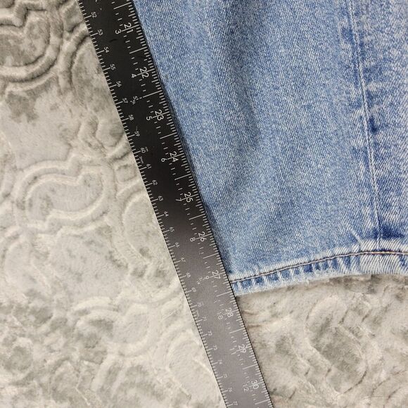 American Eagle Jeans Womens 4 Blue Mom Jean Denim Distressed Light Wash - Picture 13 of 16